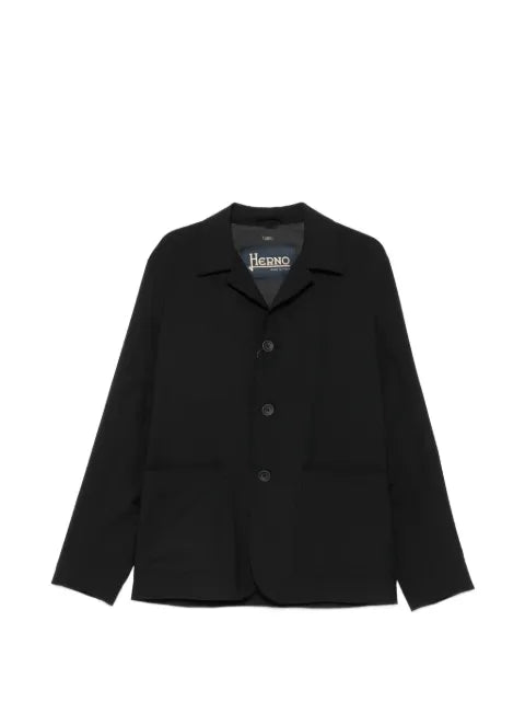 Herno button-fastening patch-pocket overshirt