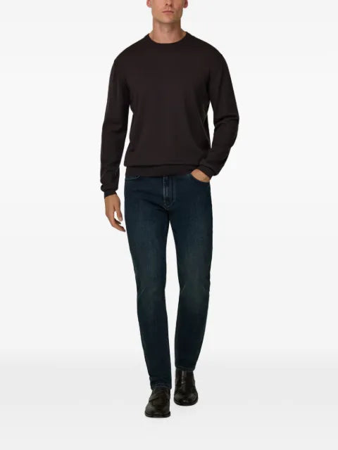 Boggi Milano crew neck in extrafine merino wool