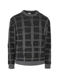 Pal Zileri checked intarsia-knit sweater