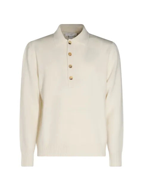 Malo cashmere long-sleeve polo-collar sweater
