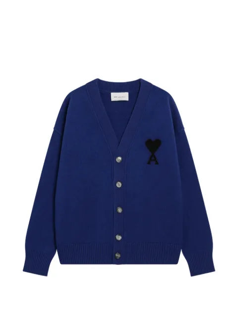 AMI Paris Ami de Coeur V-neck cardigan