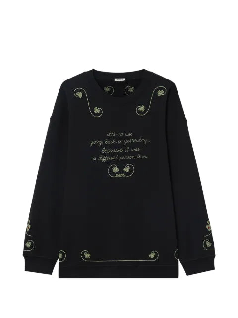 BODE embroidered cotton sweatshirt