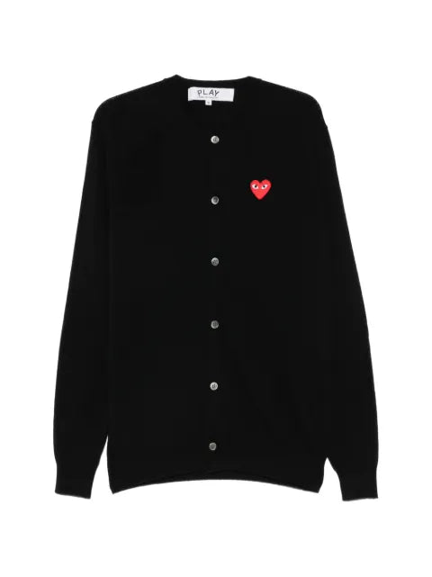 Comme Des Garçons Play heart-patch cardigan