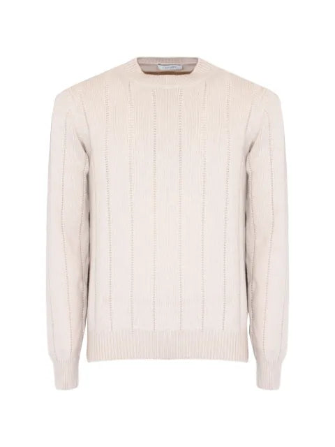 Cruciani ribbed-knit crew-neck sweater