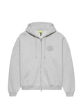 NEW AMSTERDAM logo-embroidered zip-up hoodie