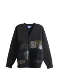 Junya Watanabe MAN patchwork V-neck cardigan
