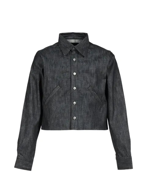 Rivet & Hide cropped denim shirt jacket