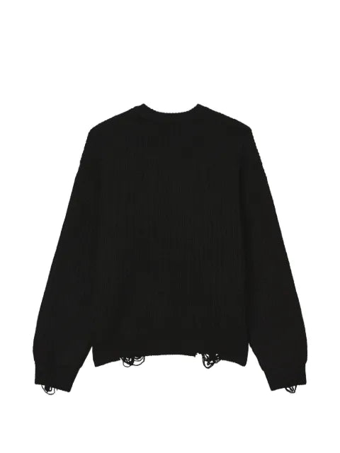FIVE CM distressed intarsia-knit sweater