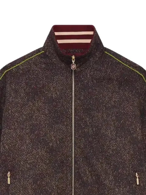 Drôle De Monsieur tweed track jacket