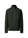 Hackett London quilted zip-up sweatshirt