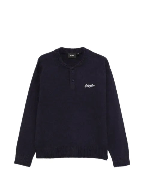Axel Arigato Tag logo-patch henley sweater