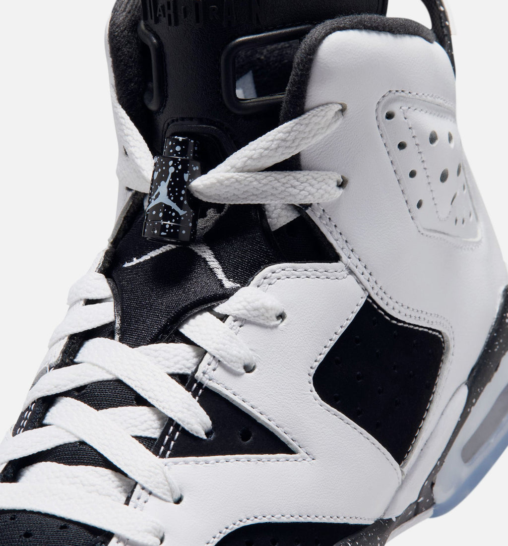Air Jordan 6 Retro Black & White Grade School Shoes