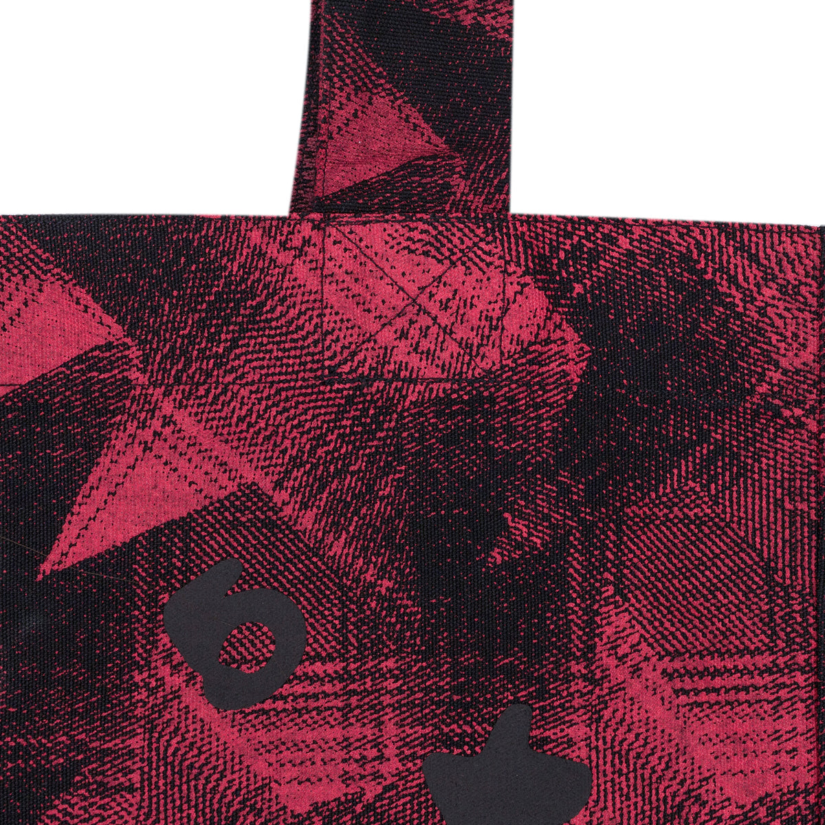Black Star Plaid Tote Bag