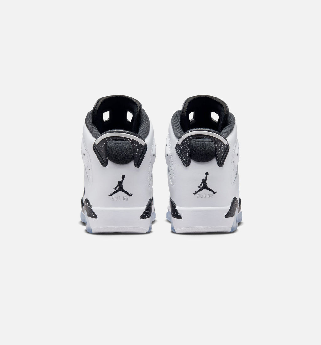 Air Jordan 6 Retro Black & White Grade School Shoes