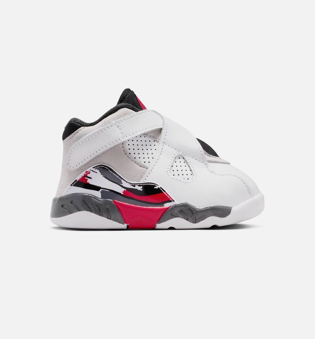 Air Jordan 8 Retro White & True Red Infant & Toddler Shoes