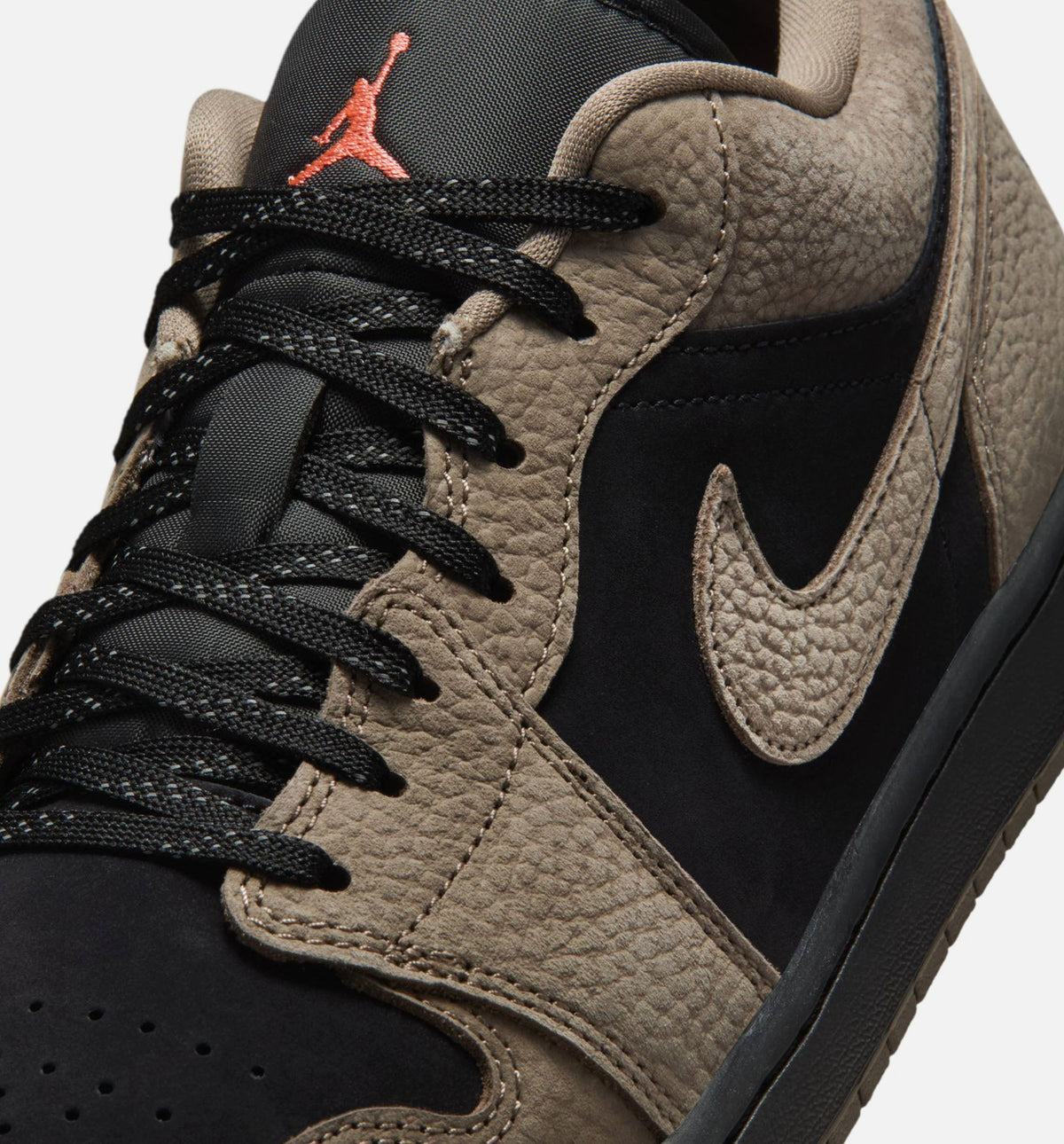 Air Jordan 1 Low SE Men's Shoes - Black / Olive Grey / Light Wild Mango