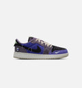 Air Jordan 1 Low OG Grade School Shoes - Regency Purple / Dark Raisin