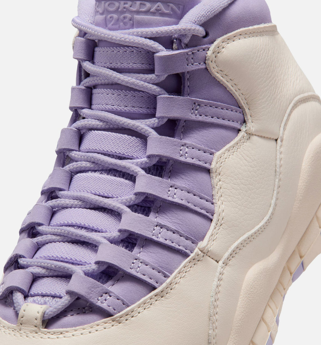 Air Jordan 10 Retro Hydrangeas Women's Lifestyle Shoe – Chalk/Hydrangeas/Wild Grape