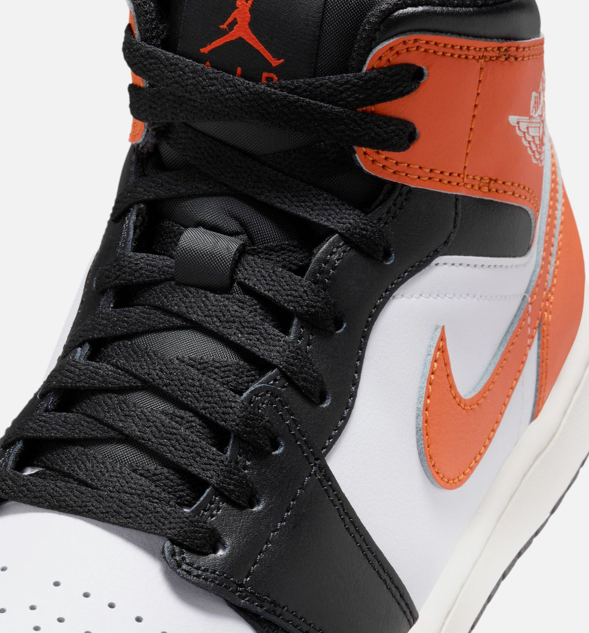 Air Jordan 1 Mid Men's Shoes - Starfish / White / Sail / Black