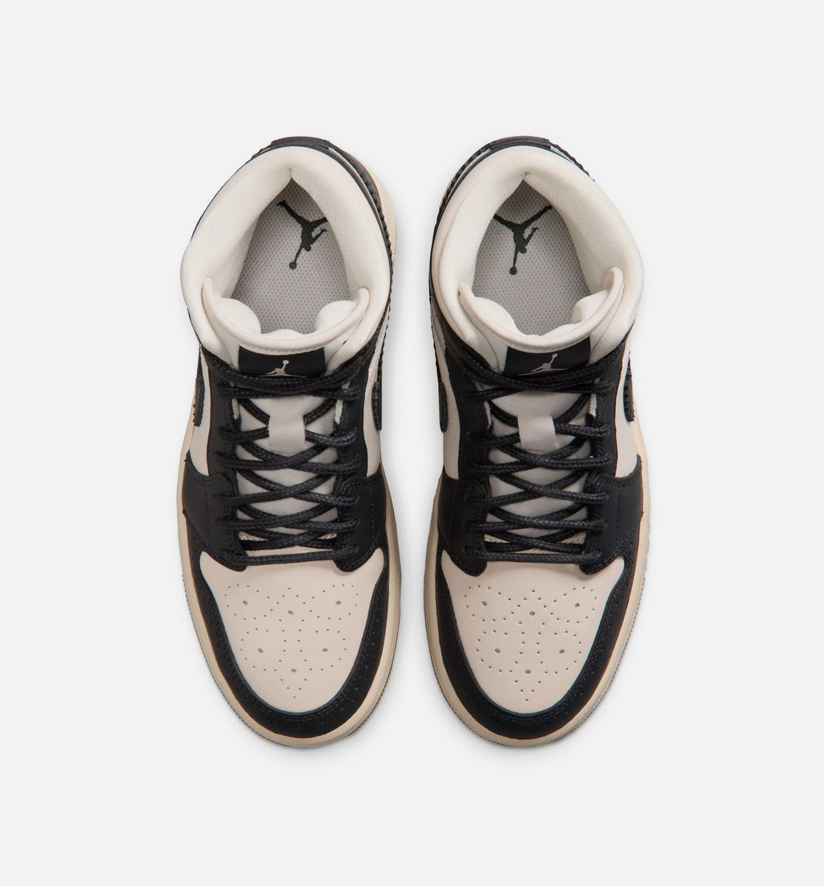 Air Jordan 1 Mid SE Women's Shoes - Off-Noir / Chalk / Pearl White