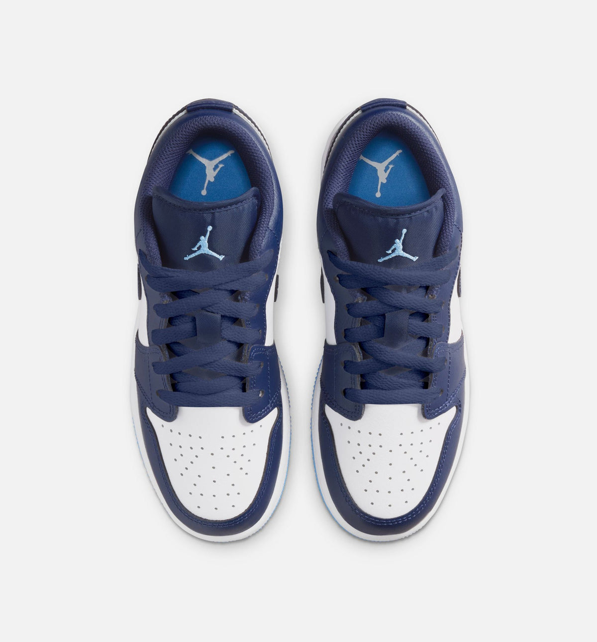 Air Jordan 1 Low Grade School Shoes – Midnight Navy / University Blue / White