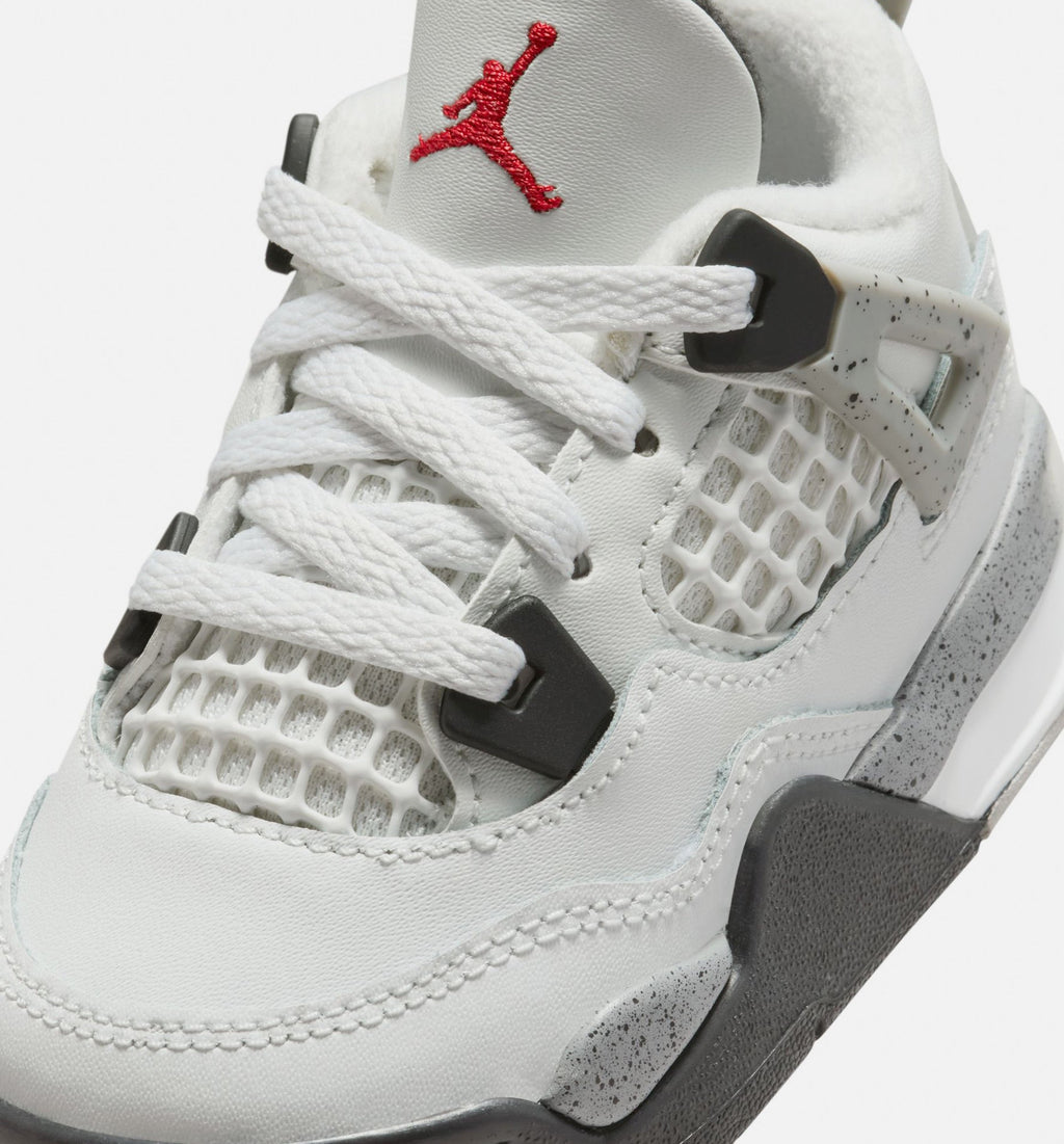 Air Jordan 4 Retro “White Cement” Baby and Toddler Lifestyle Shoes
