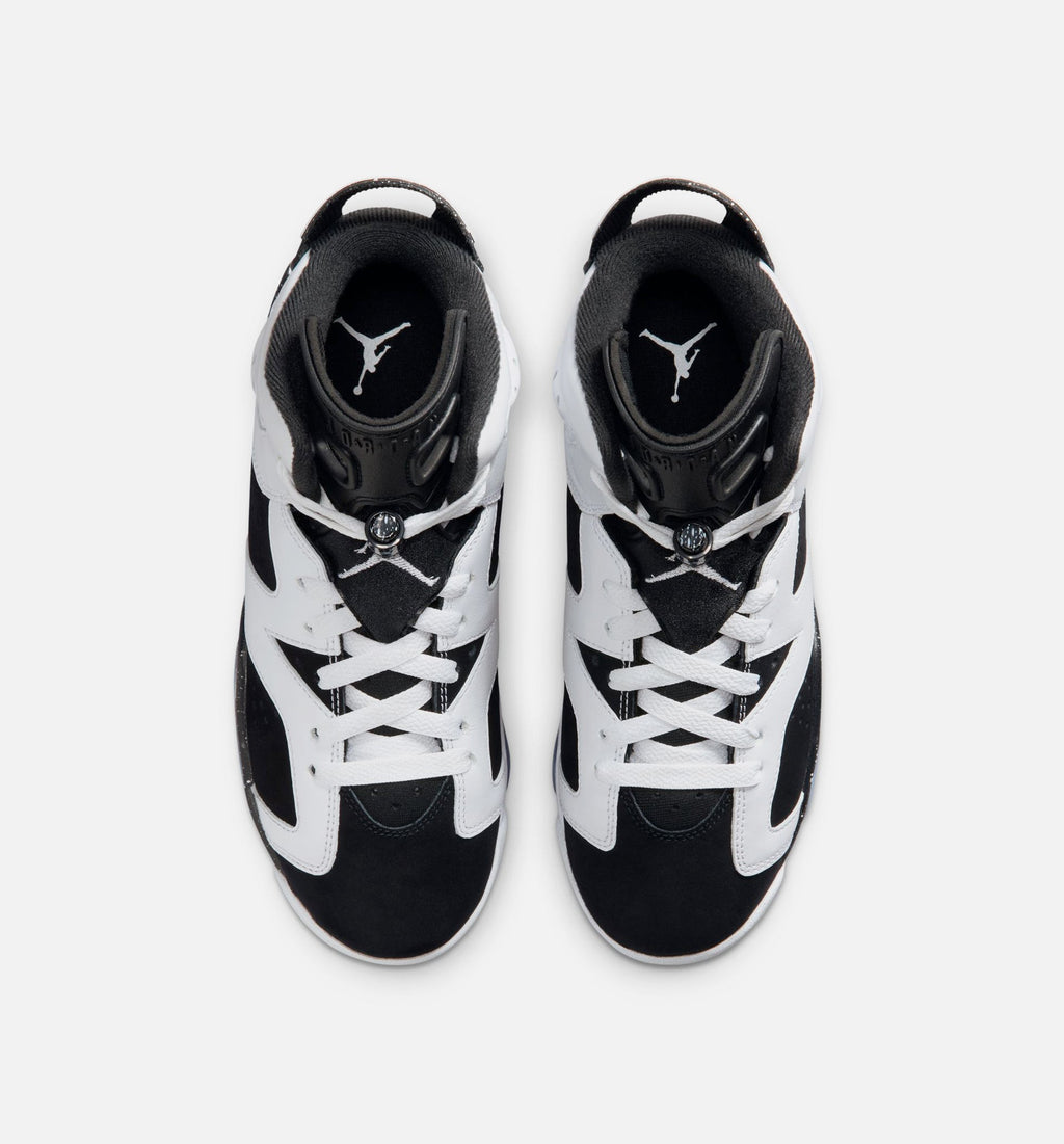 Air Jordan 6 Retro Black & White Grade School Shoes