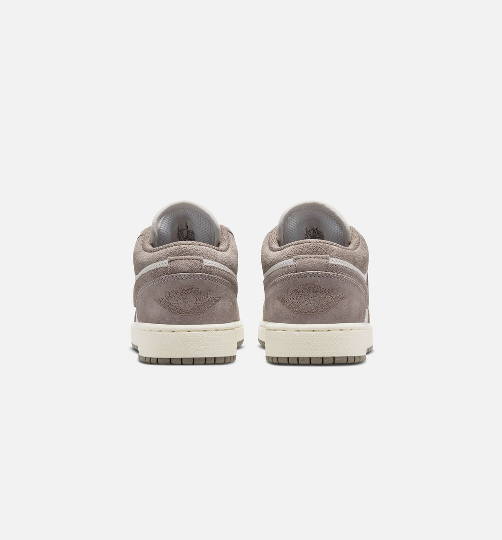 Air Jordan 1 Low Grade School Shoes - Olive Grey / Enigma Stone / Summit White