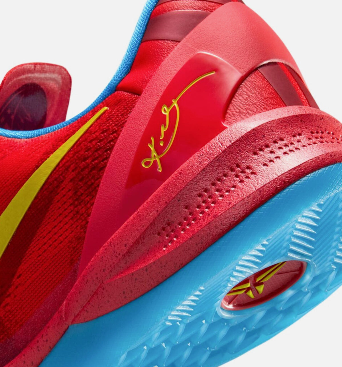 Kobe 8 Protro Year of the Horse Men's Sneakers - Light Crimson / Vivid Blue / Bright Citron