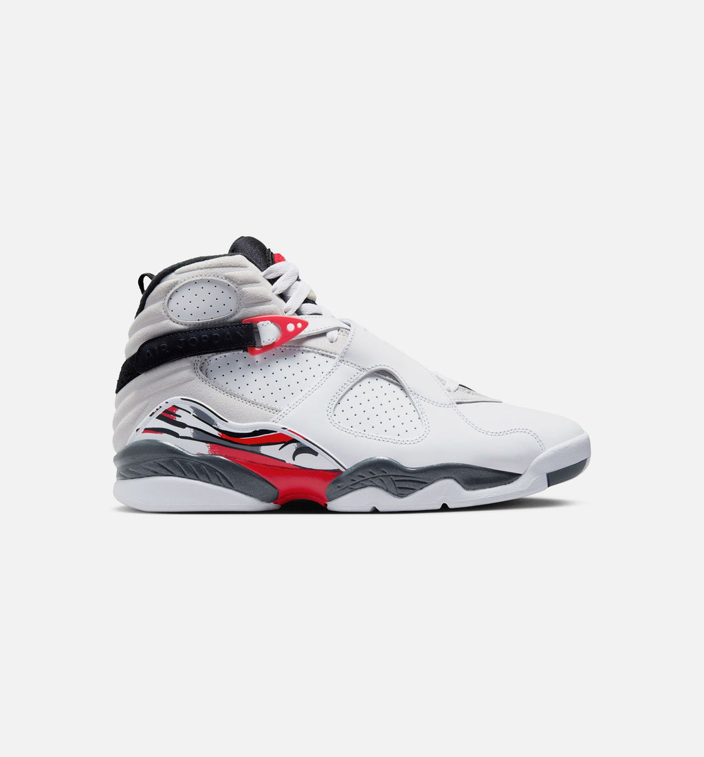 Air Jordan 8 Retro White & True Red Men's Shoes