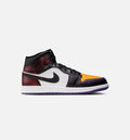 Air Jordan 1 Mid SE Men's Shoes - True Red / White / Court Purple / Black