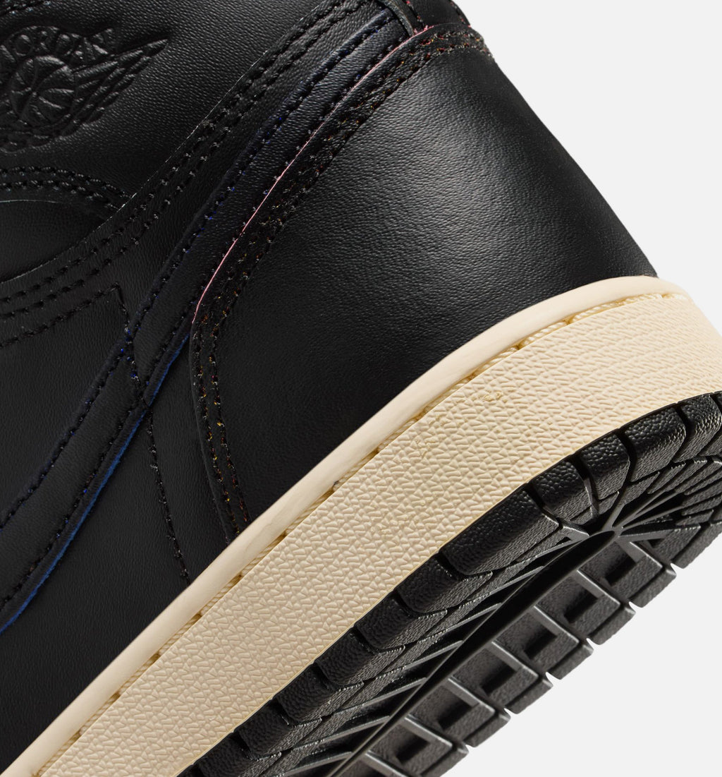 Air Jordan 1 Retro High OG Grade School Shoes - Black / Muslin