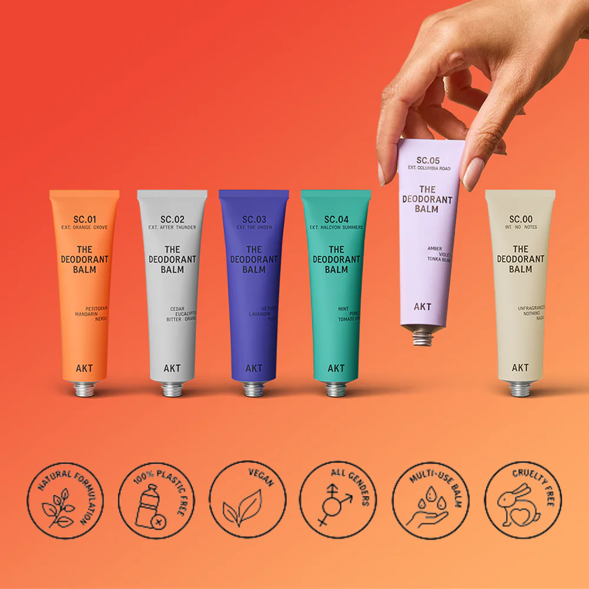 AKT Deodorant Balm: Orange Grove