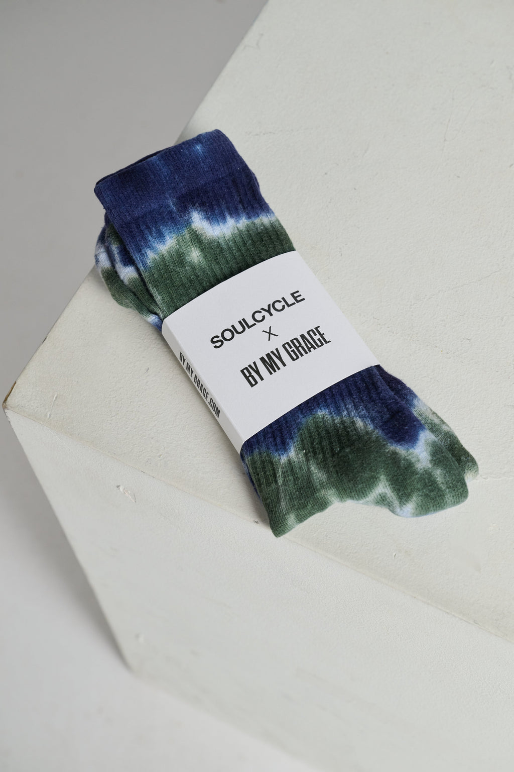Blue Green Calf Sock