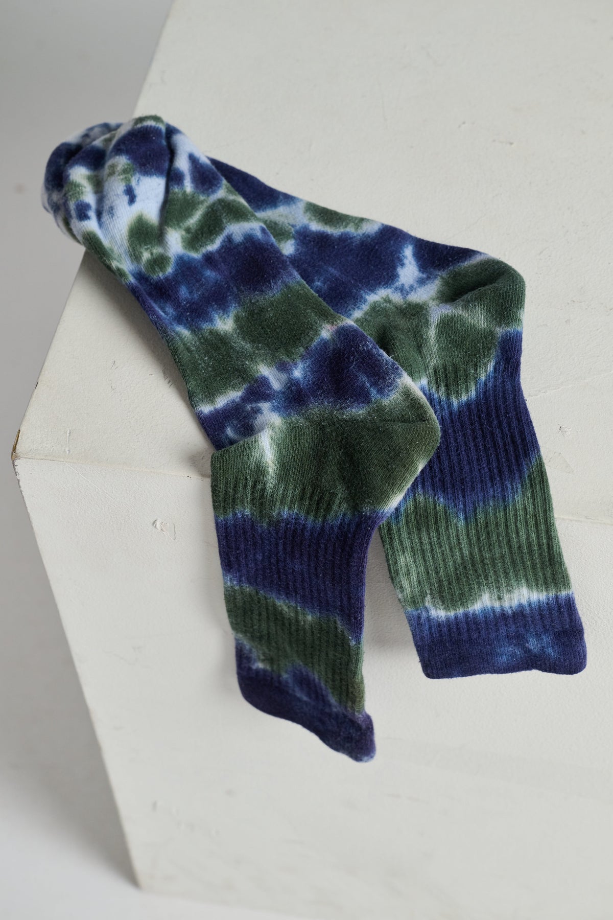 Blue Green Calf Sock