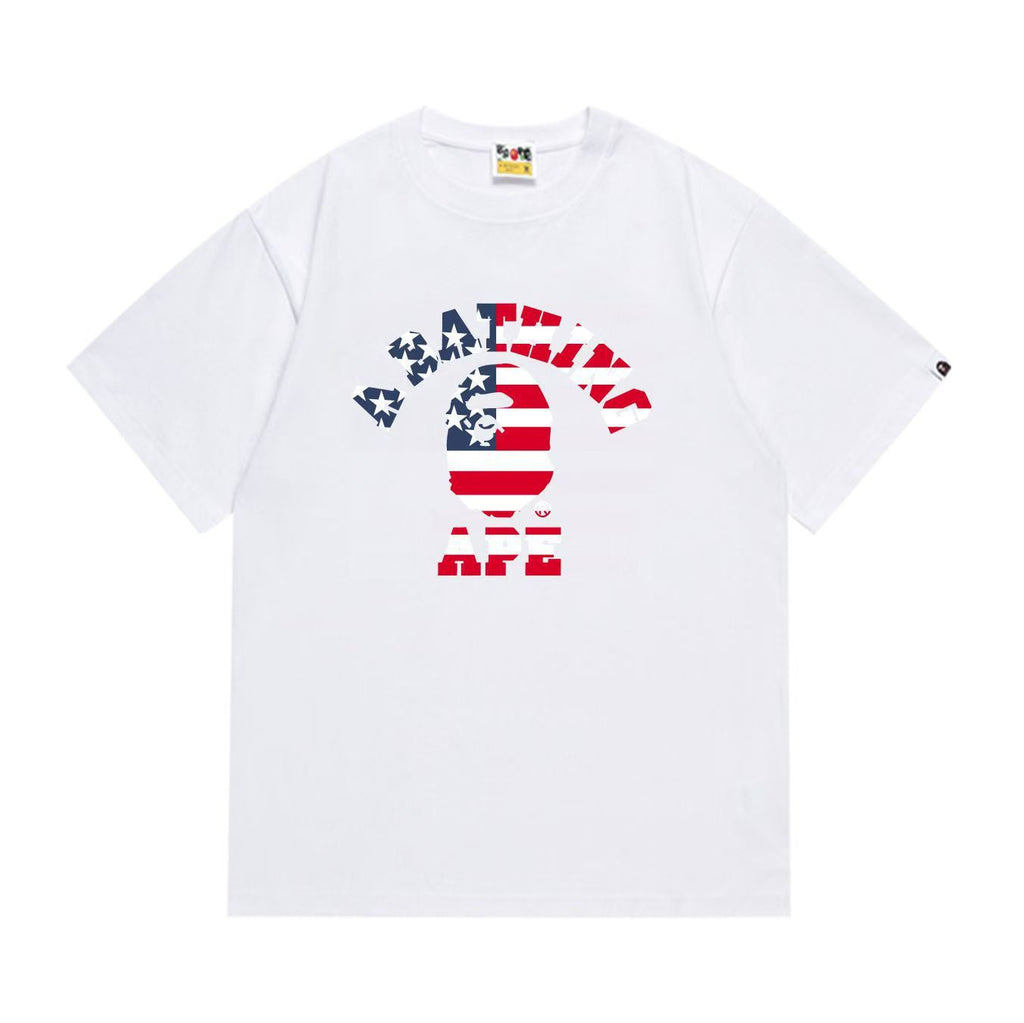 BAPE Ape Head Graphic Print Loose Unisex Streetwear T-Shirt
