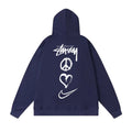Stussy Hoodie Fall/Winter Fleece Hooded Sweater