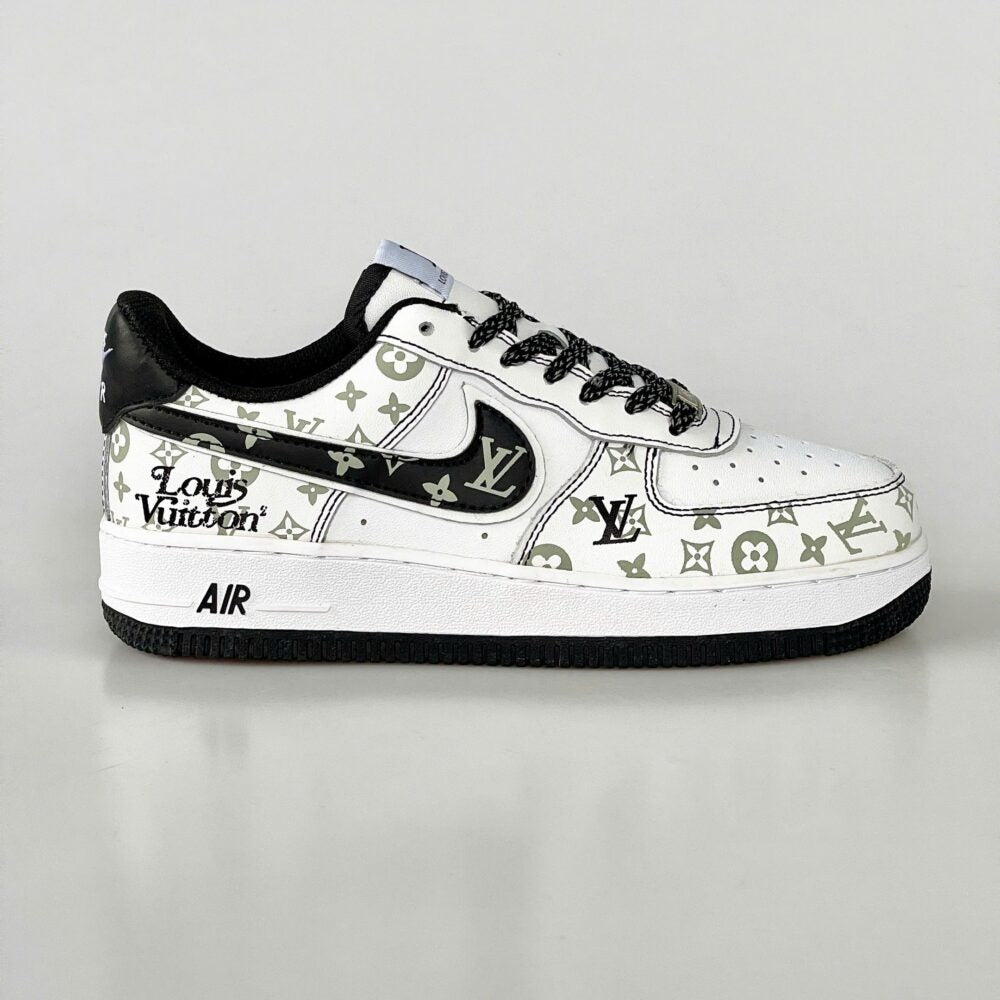 Louis Vuitton x Nike Air Force 1 Monogram Black Edition (Custom)