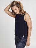 Seamless Black Tank Top