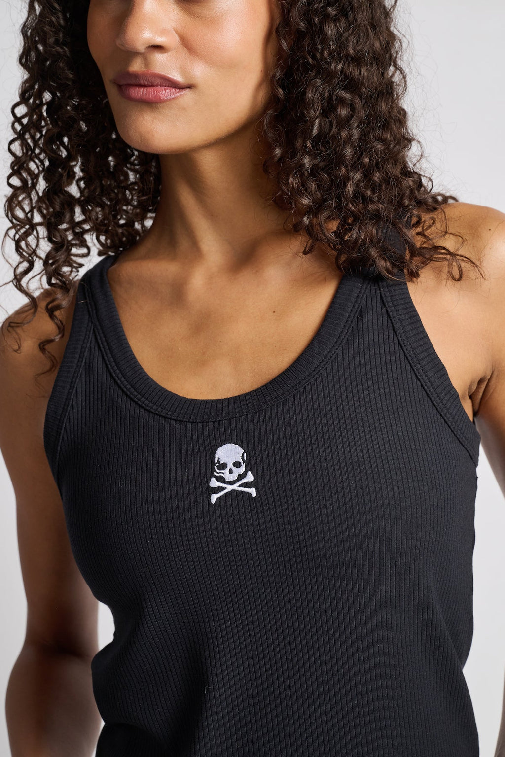 Skinny Strap Rib Tank