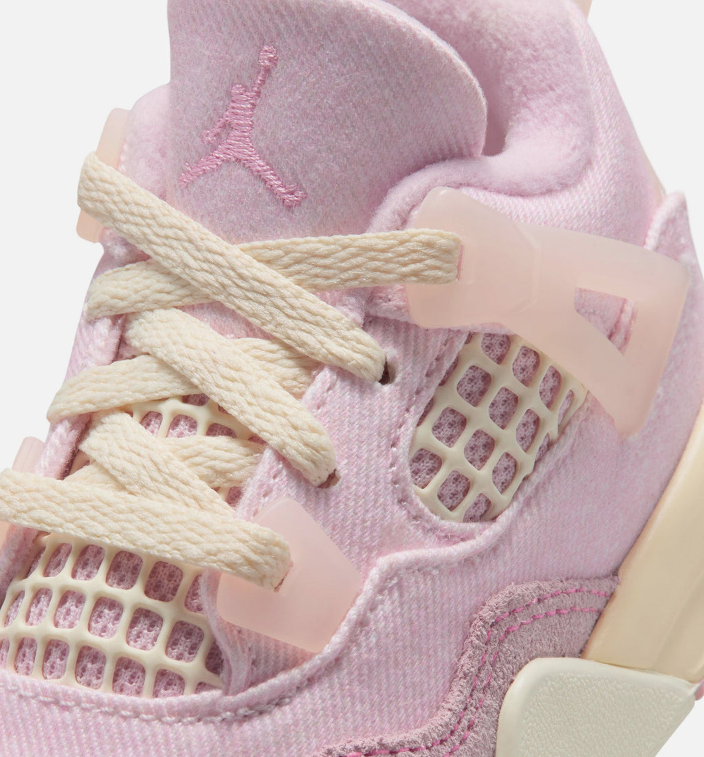 Air Jordan 4 Retro Pink Pearl & Iced Carmine Infant & Toddler Shoes