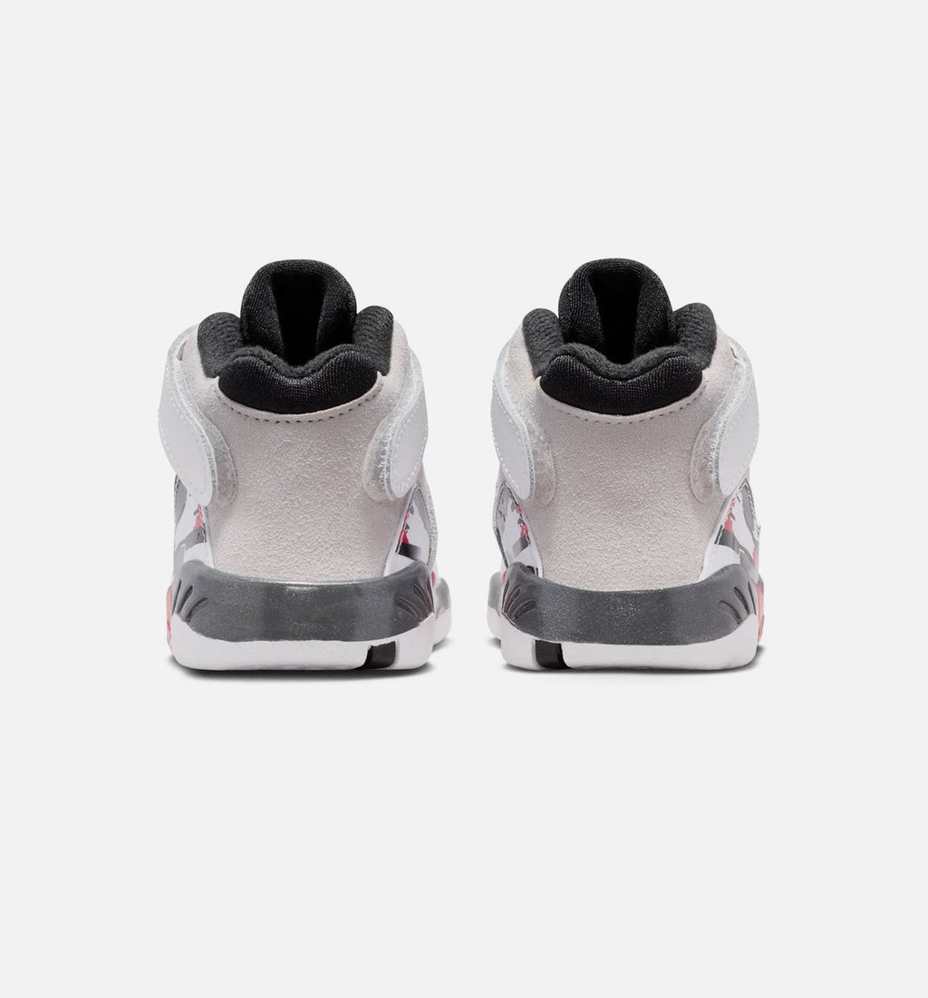 Air Jordan 8 Retro “White and True Red” Baby and Toddler Lifestyle Shoes