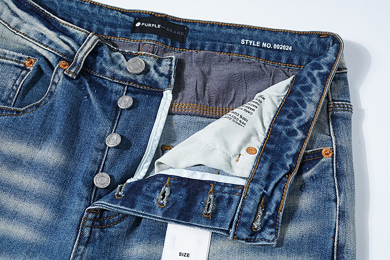 Purple Brand Paint Splatter Distressed Jeans