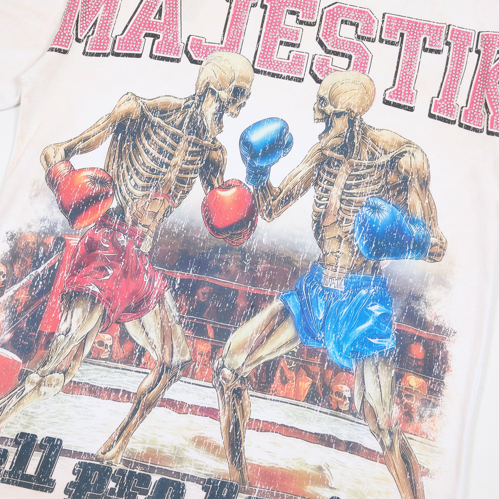 MAJESTIK Skeleton Boxing Graphic T-Shirt
