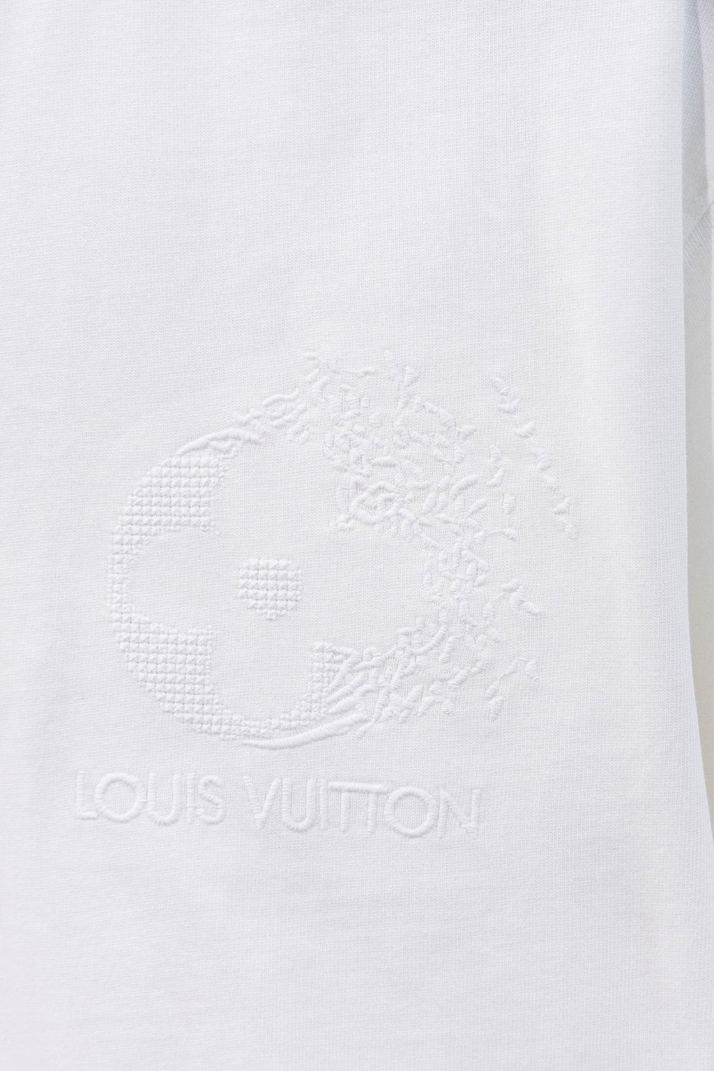 Louis Vuitton*LV Tonal Floral Graphic Short-Sleeve T-Shirt