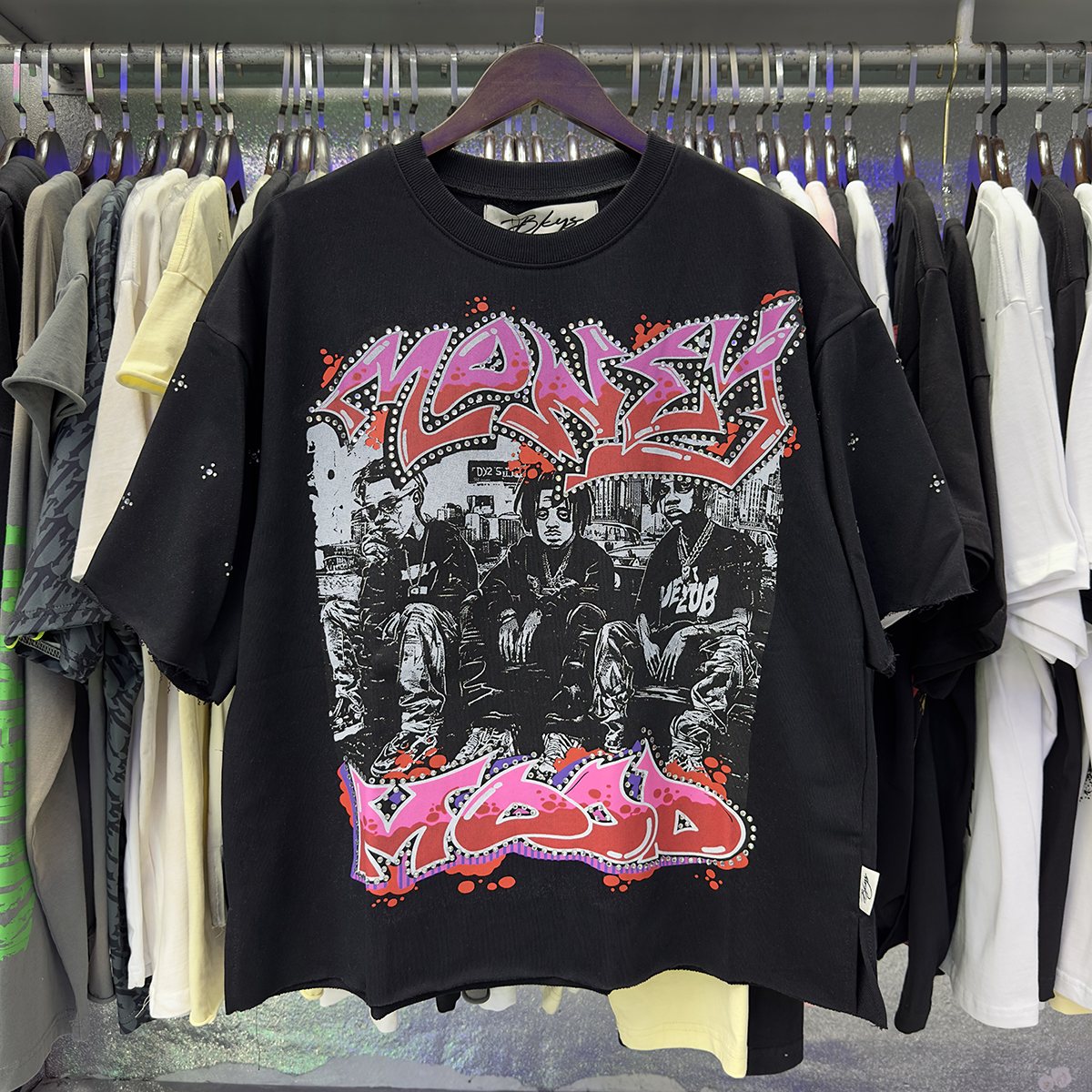 BKYS Revival Money Mood Cropped Graphic T-Shirt