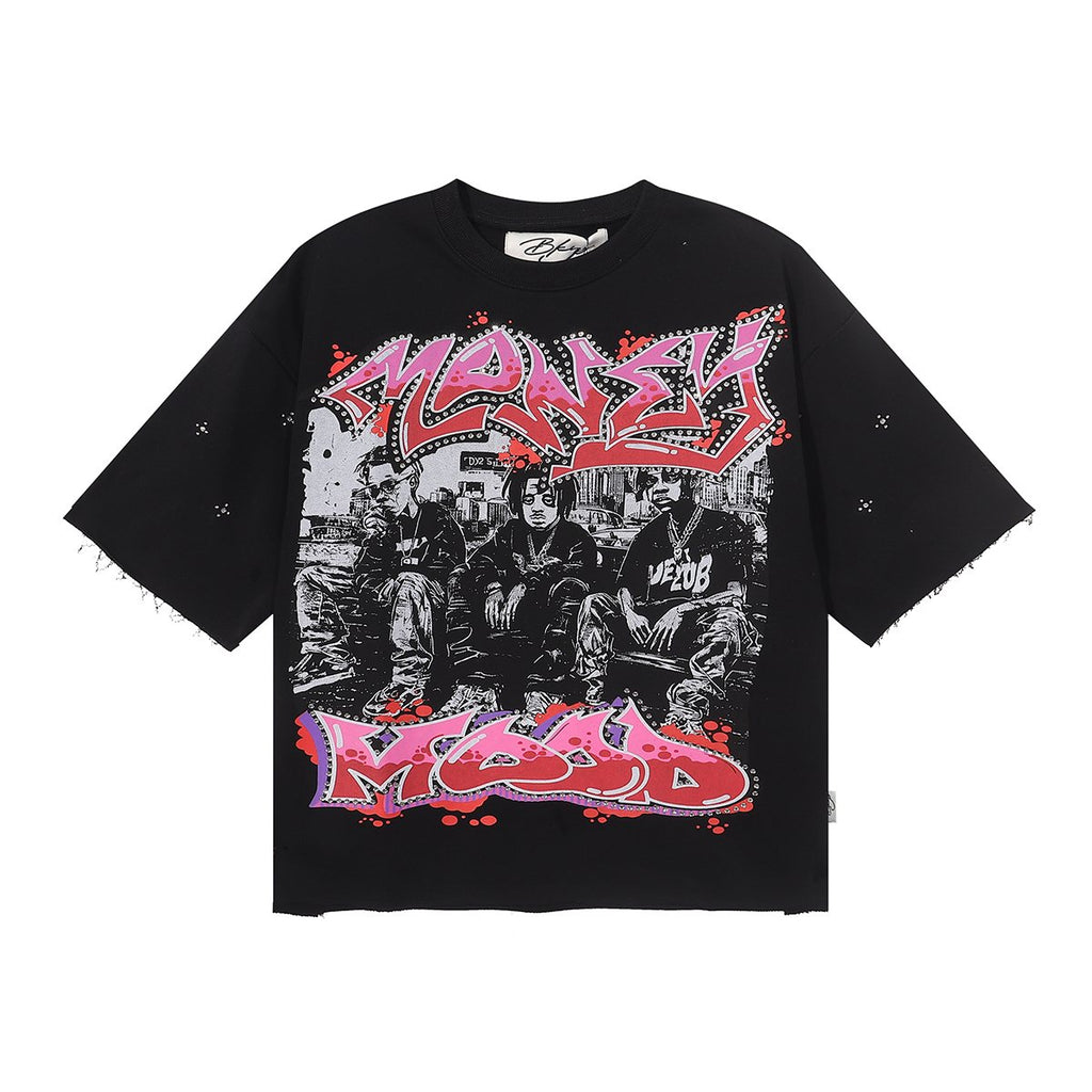 BKYS Revival Money Mood Cropped Graphic T-Shirt