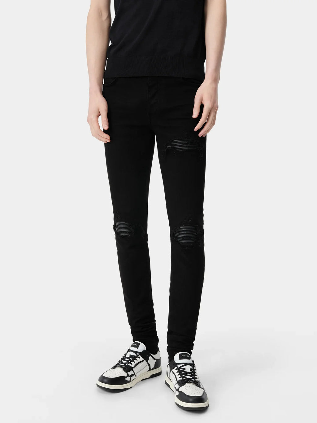 Amiri MX1 Denim Distressed Jeans Black