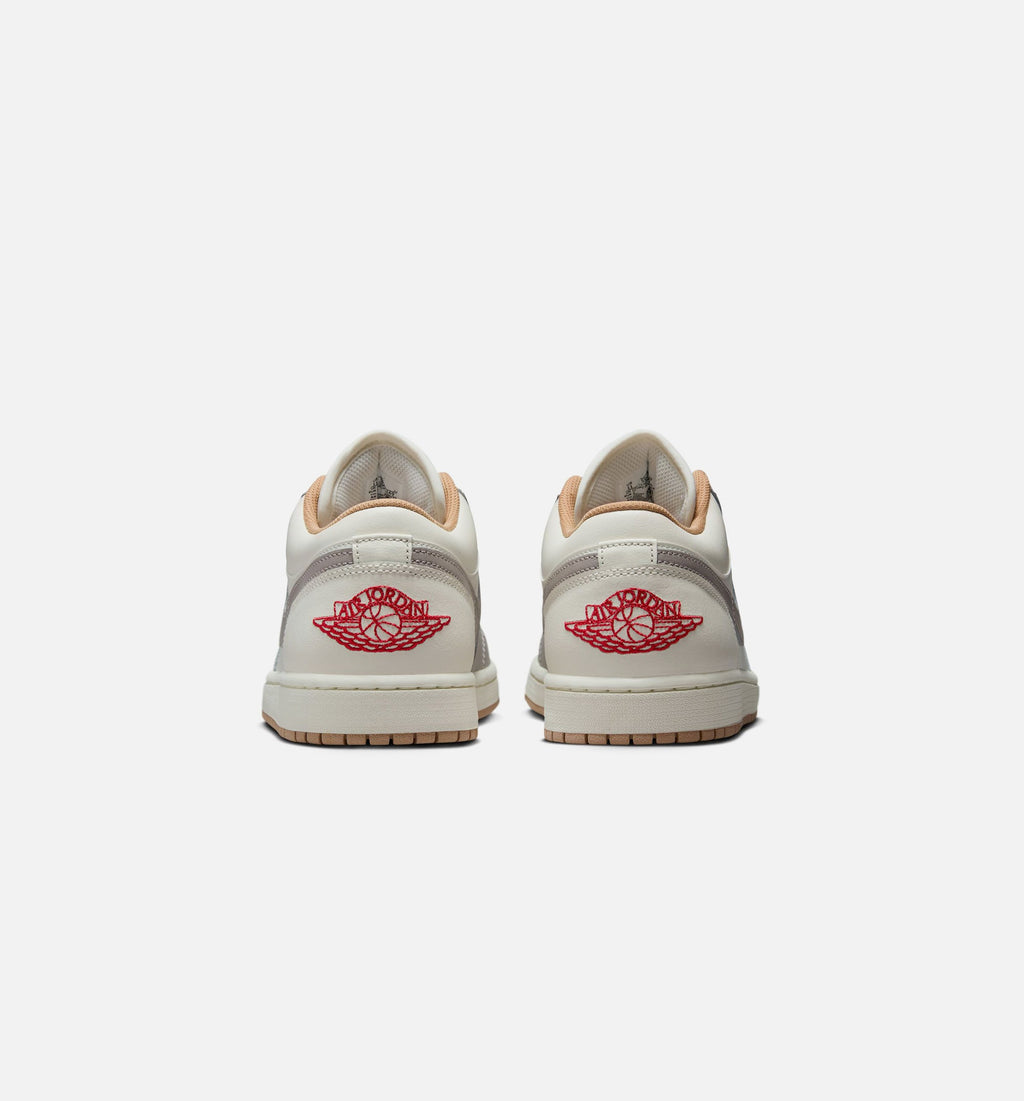 Air Jordan 1 Low Men's Shoes - Sail / Fire Red / College Grey / Hemp