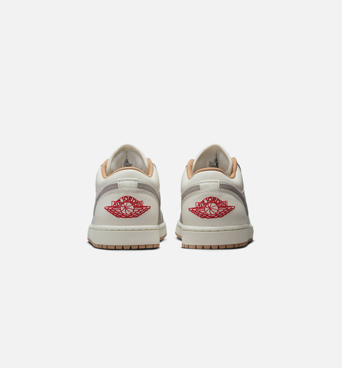 Air Jordan 1 Low Men's Shoes - Sail / Fire Red / College Grey / Hemp